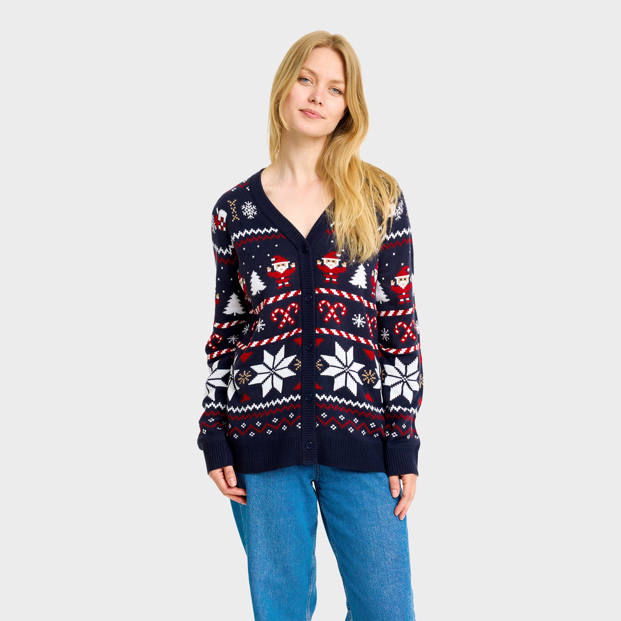 Santa's julecardigan- Dame